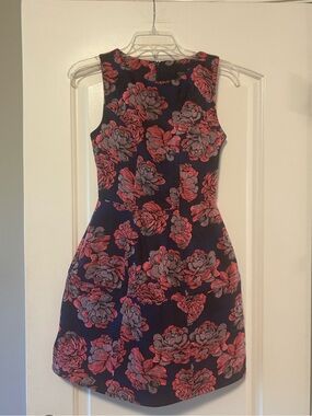 Topshop floral lantern dress - US2
